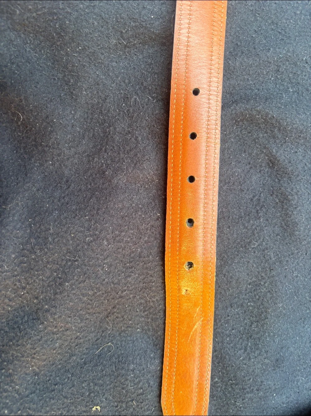 Men's Black Leather Belt with Textured Center Johnston And Murphy.